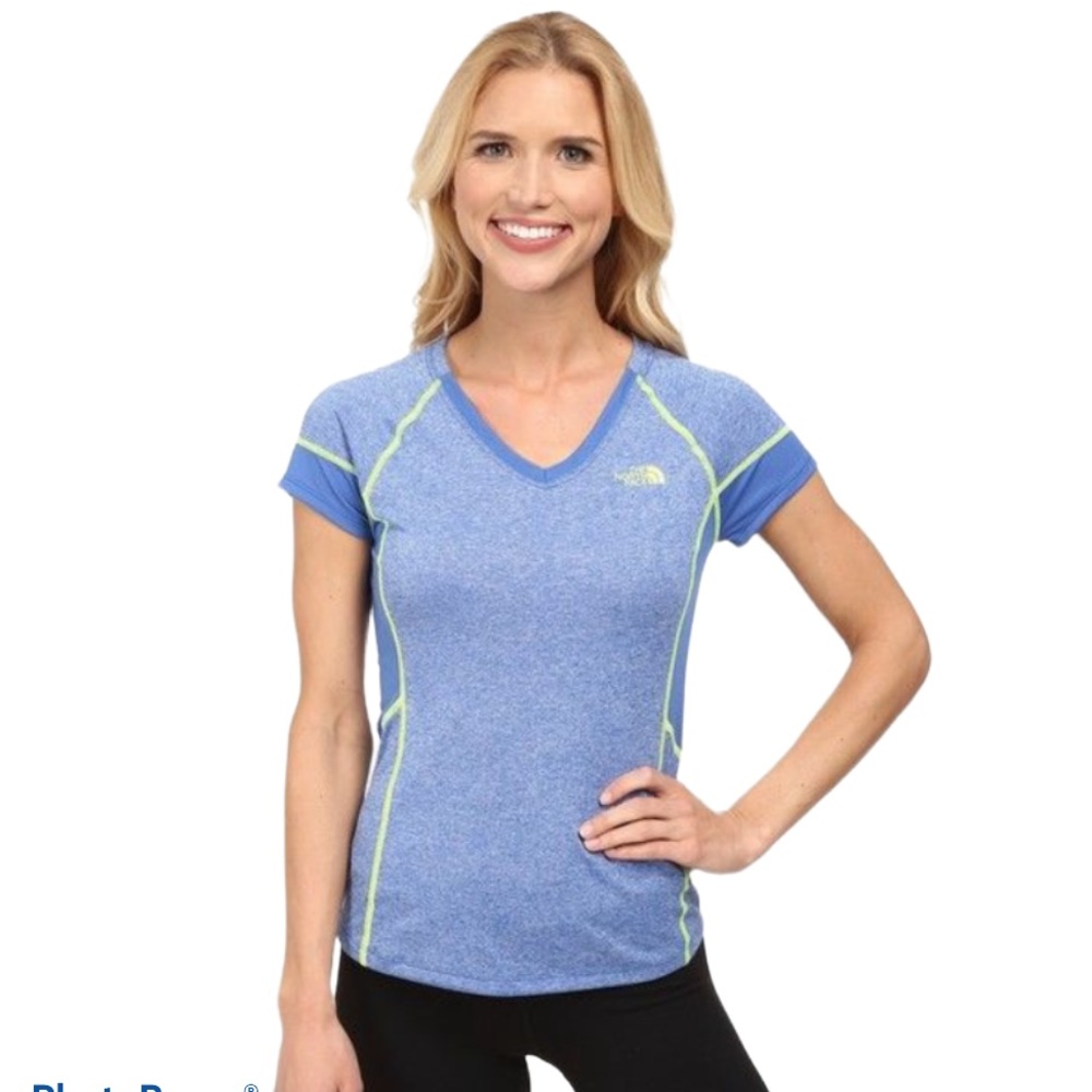 The North Face Reactor FlashDry V-Neck Athletic Top Ladies Sz L